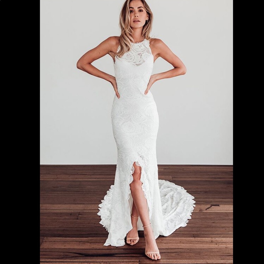 Grace Loves Lace Alexandra Rose Gown Ivory Size 4